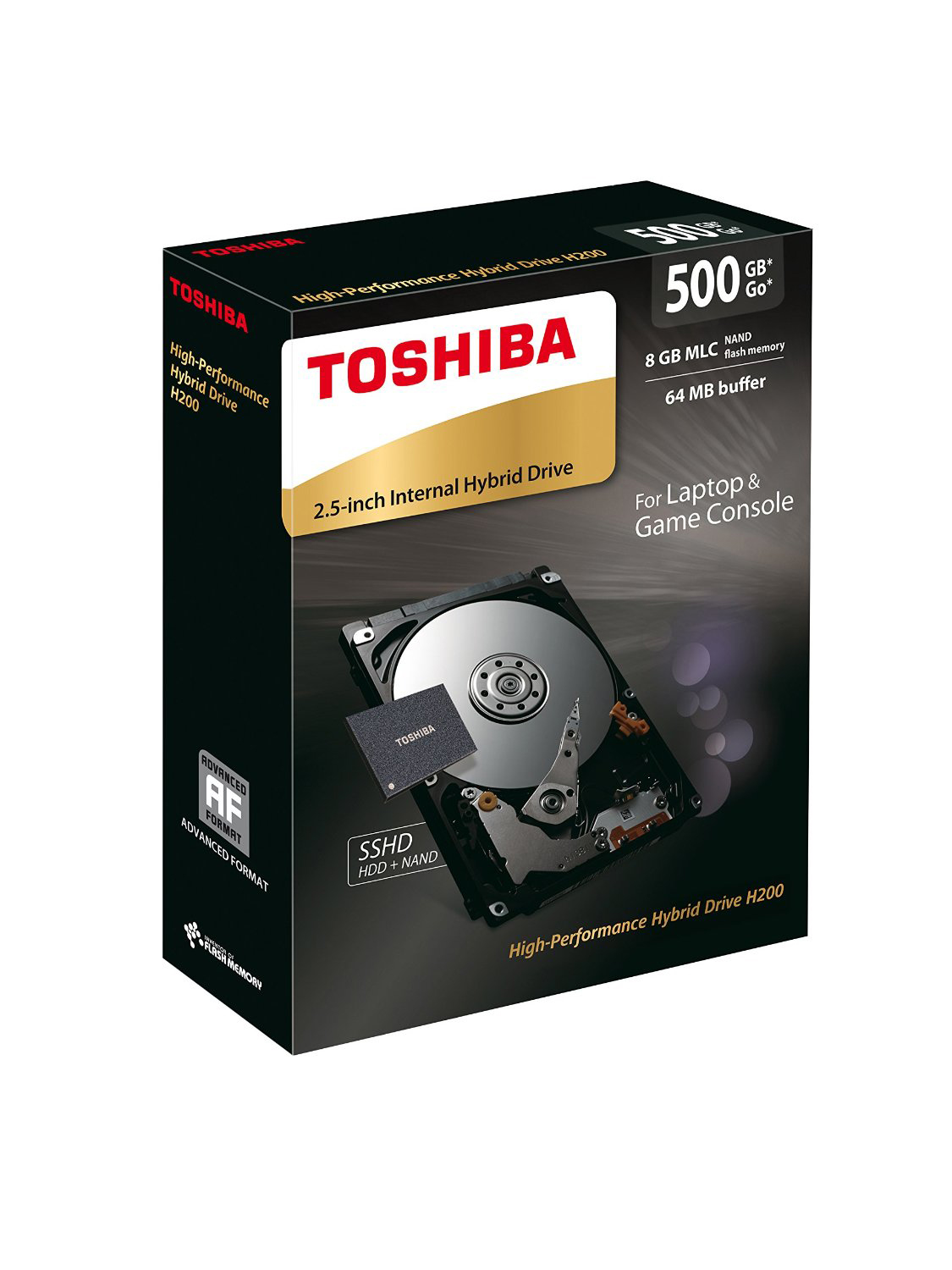 TOSHIBA HDWM105EZSTA H200 Festplatte, 500 GB SSHD, 2,5 Zoll, intern