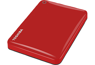 TOSHIBA Canvio Connect II Festplatte, 3 TB HDD, 2,5 Zoll, extern, Rot