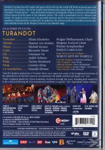 DVD-Hülle mit Text und Bildern einer Aufführung. Dunkelblauer Hintergrund.