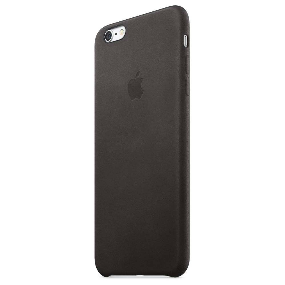 APPLE iPhone 6s Plus Leder Case, Backcover, Apple, iPhone 6s Plus, Schwarz