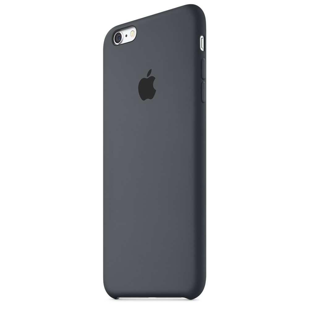 Backcover, Plus, Silikon APPLE Case, iPhone 6s Anthrazit Apple,