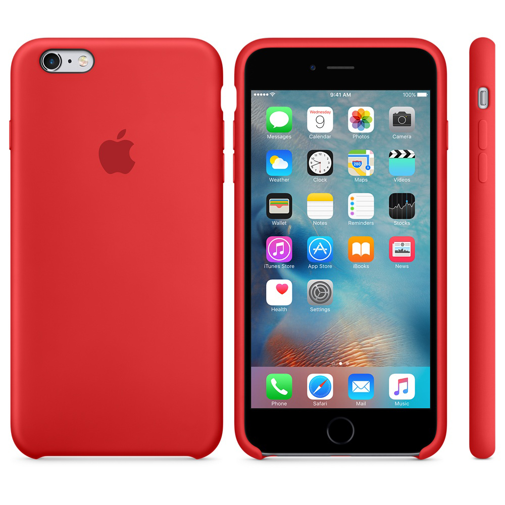 Backcover, APPLE 6s 6s Apple, iPhone Plus, iPhone Plus Case, Rot Silikon