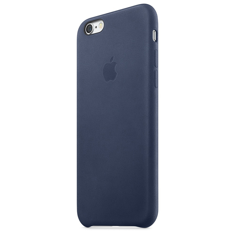APPLE Leder Case, Backcover, Apple, iPhone 6s, MitternachtsBlau