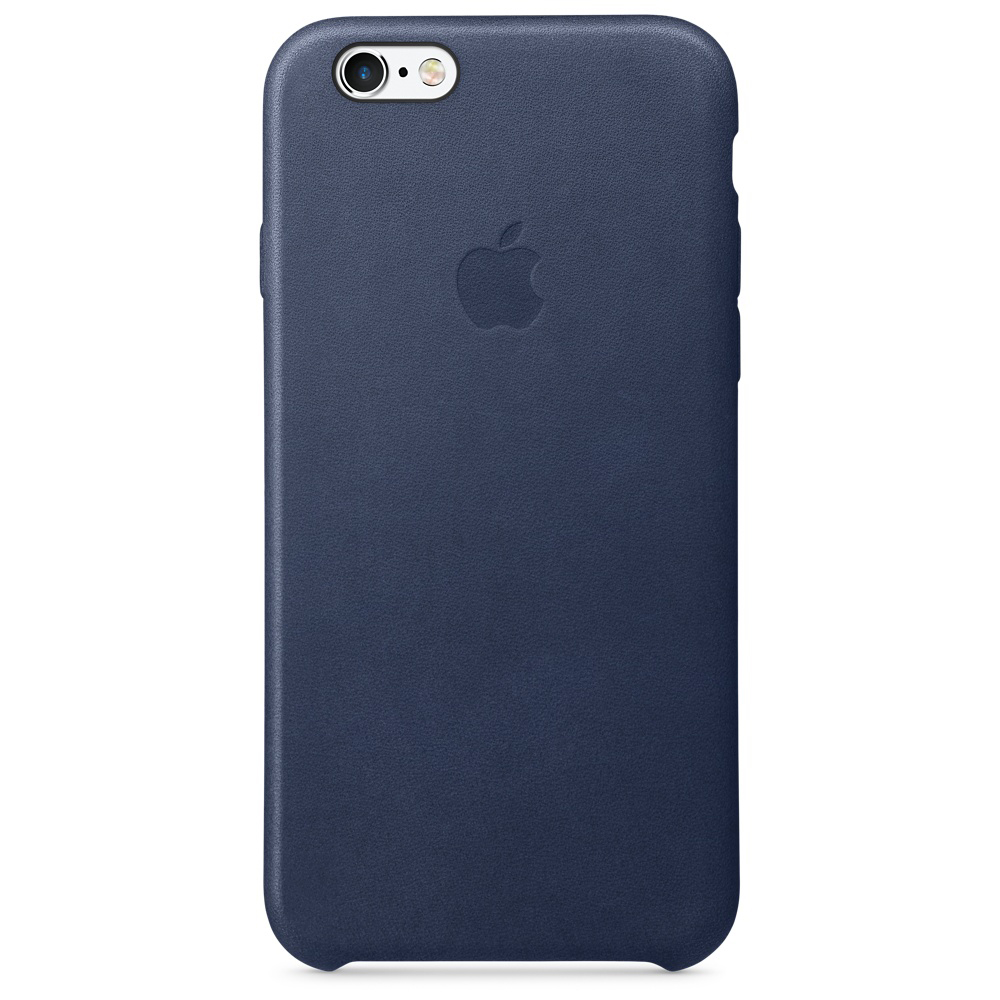 APPLE Leder Case, Backcover, Apple, iPhone 6s, MitternachtsBlau