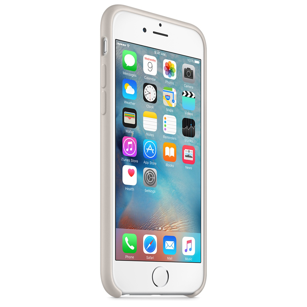 APPLE iPhone 6s Silikon Case, Backcover, Apple, iPhone 6s, Stein