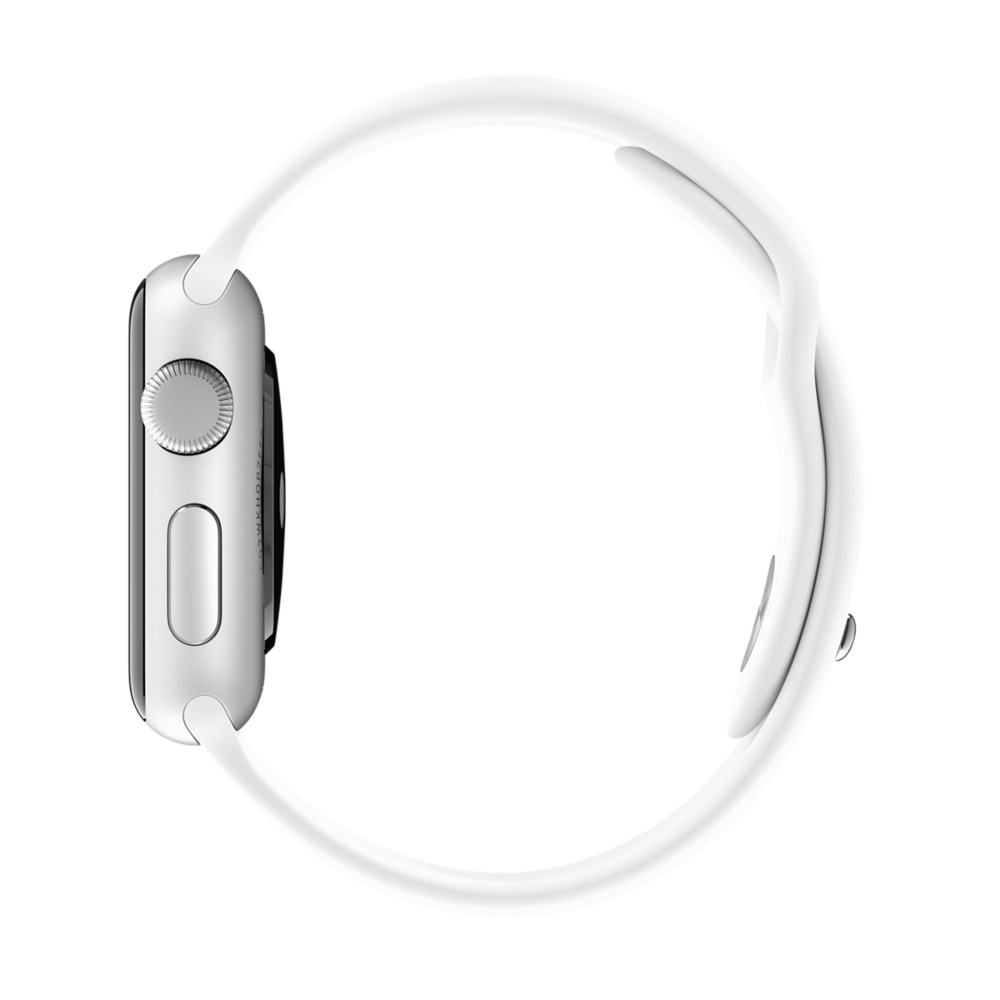 APPLE MJ4E2ZM/A Sportarmband für Apple Watch 38mm, Sportarmband, Weiß