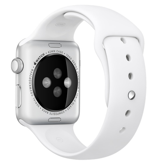 APPLE MJ4M2ZM/A Sportarmband für Apple Watch 42 mm, Sportarmband, Weiß