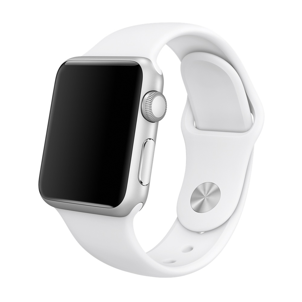 APPLE MJ4E2ZM/A Sportarmband für Apple Watch 38mm, Sportarmband, Weiß