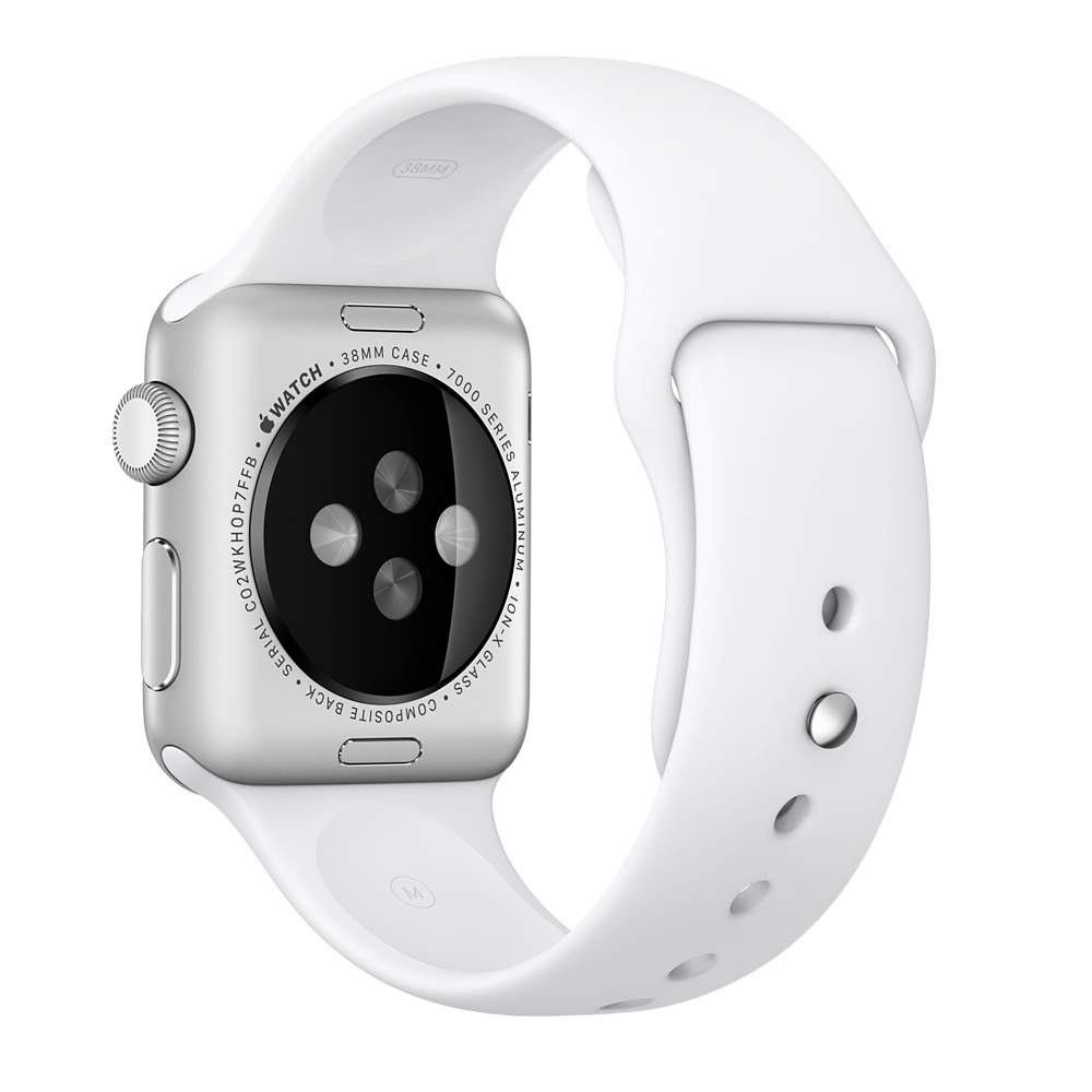 APPLE MJ4E2ZM/A Sportarmband für Apple Watch 38mm, Sportarmband, Weiß
