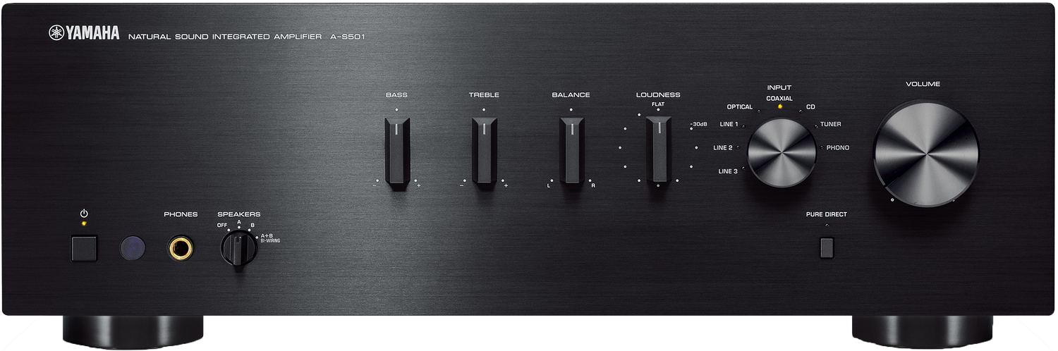 YAMAHA Stereo versterker Zwart (AS501B)