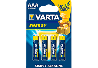 VARTA Batterie LR03-AAA, Alkali, 1.5V, 4er-Pack