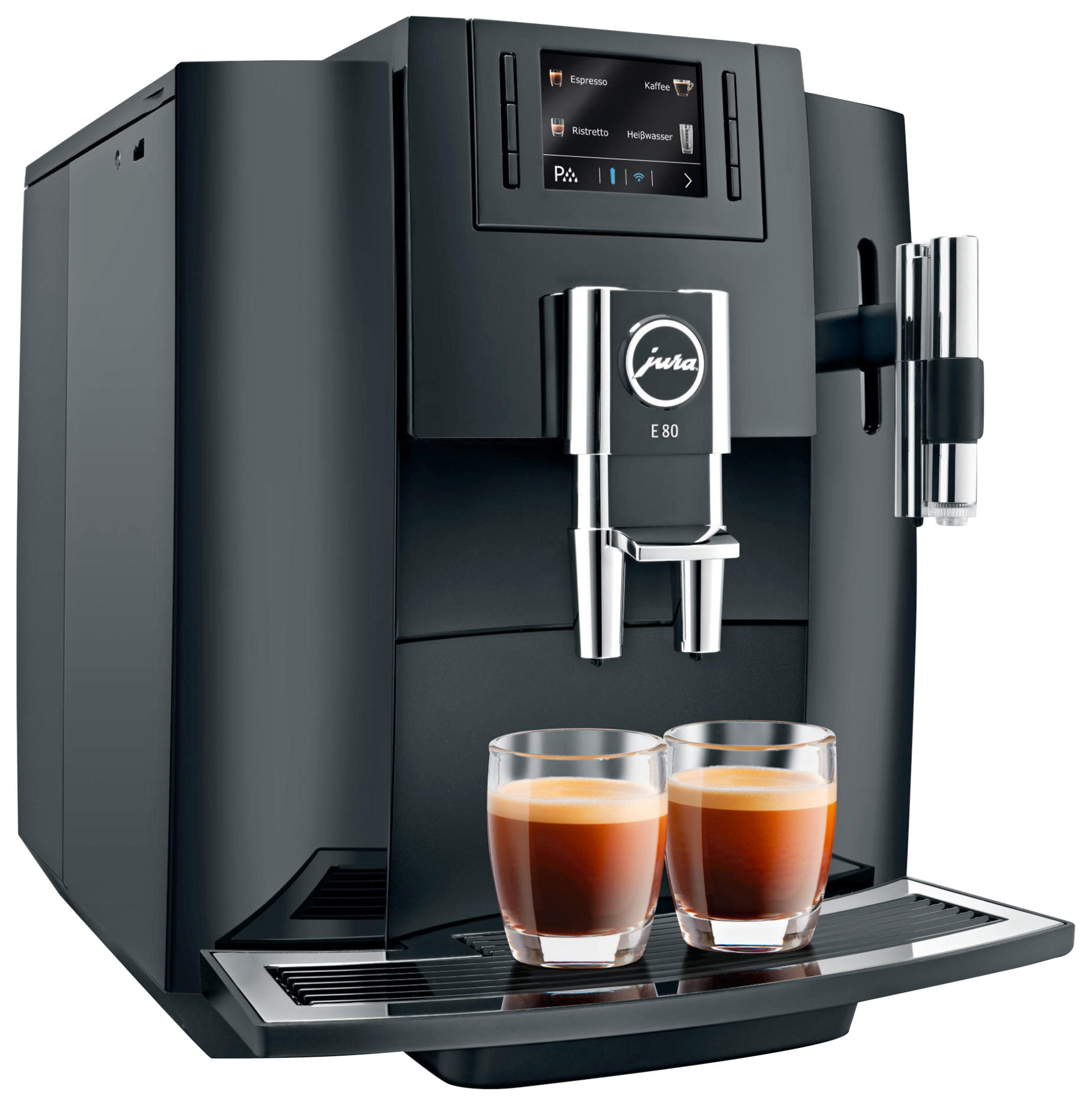 JURA E80  Kaffeevollautomat Piano Black