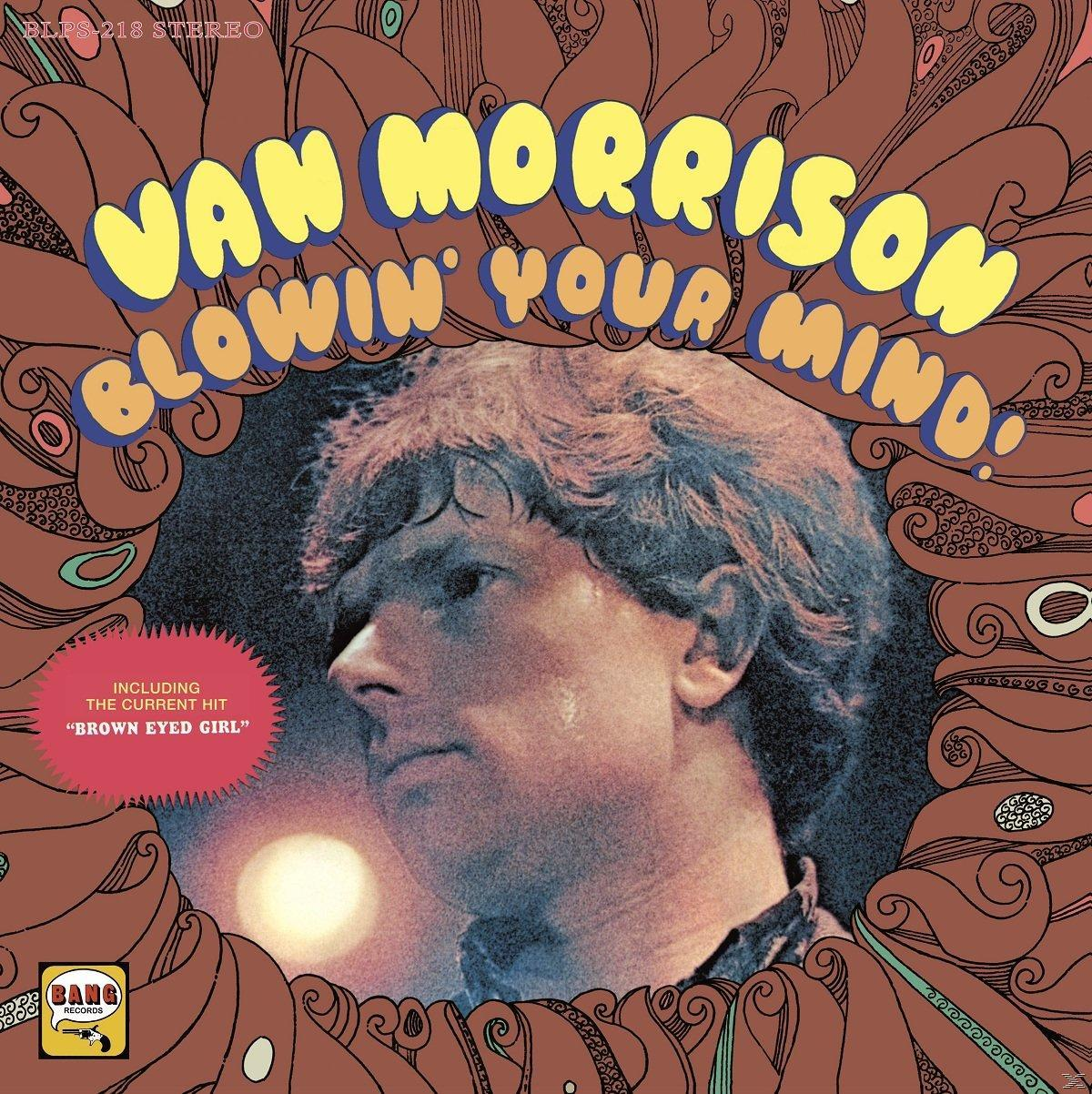 Van Morrison - Blowin' Your Mind című albumának borítója. A művész portréja be van keretezve.