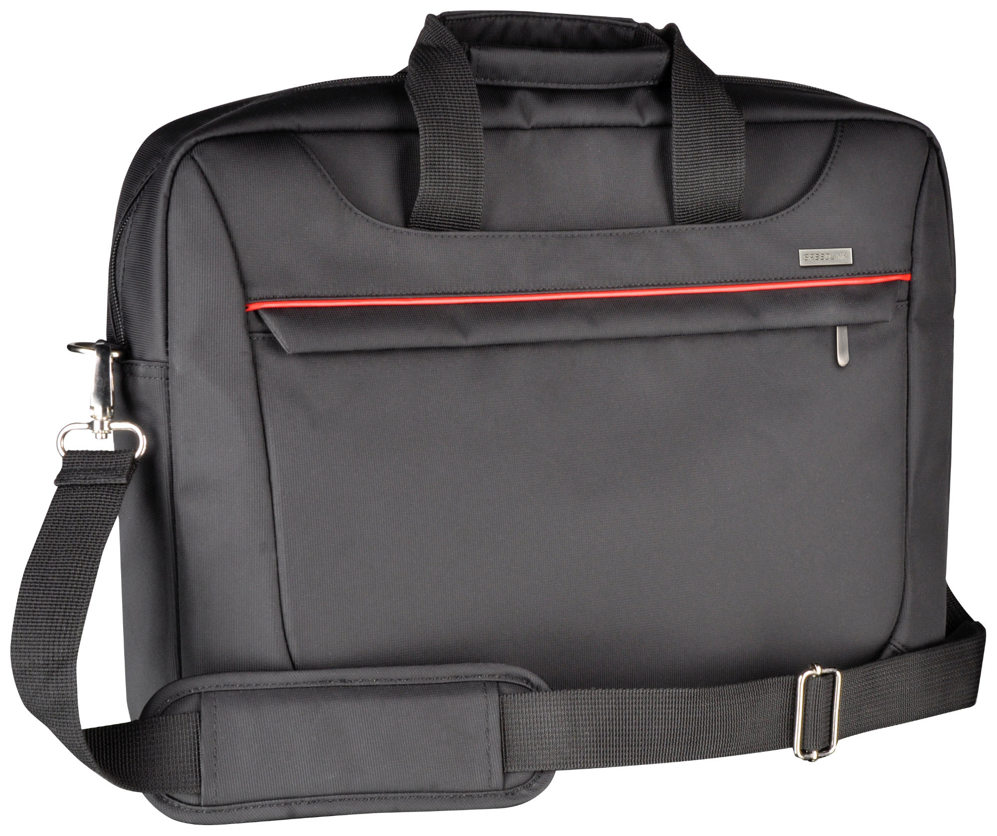 SPEEDLINK SL 6066 BK ESCUDO Toploader-Tasche spritzwassergeschütztes, robustes Material, reißfeste Nähte, Schwarz