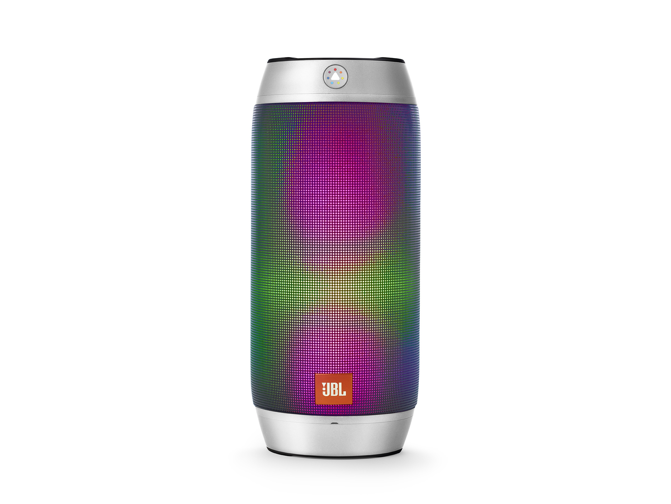 JBL Pulse2 Bluetooth Lautsprecher, Silber, Wasserfest