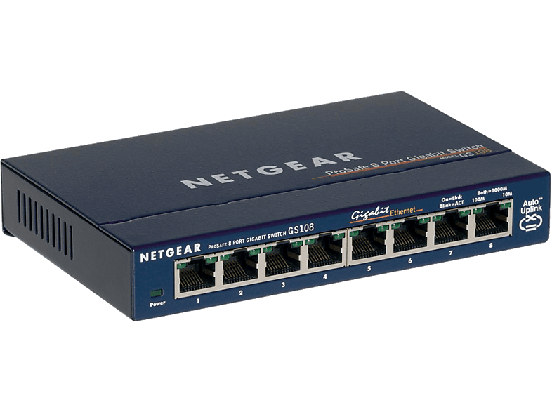 NETGEAR Switch GS108GE 8Port 10/100/1000 (GS108GE)