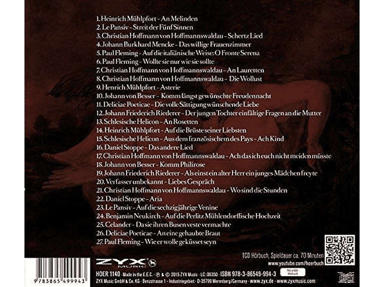 Thumbnail - Various - Erotische Barockgedichte (CD)