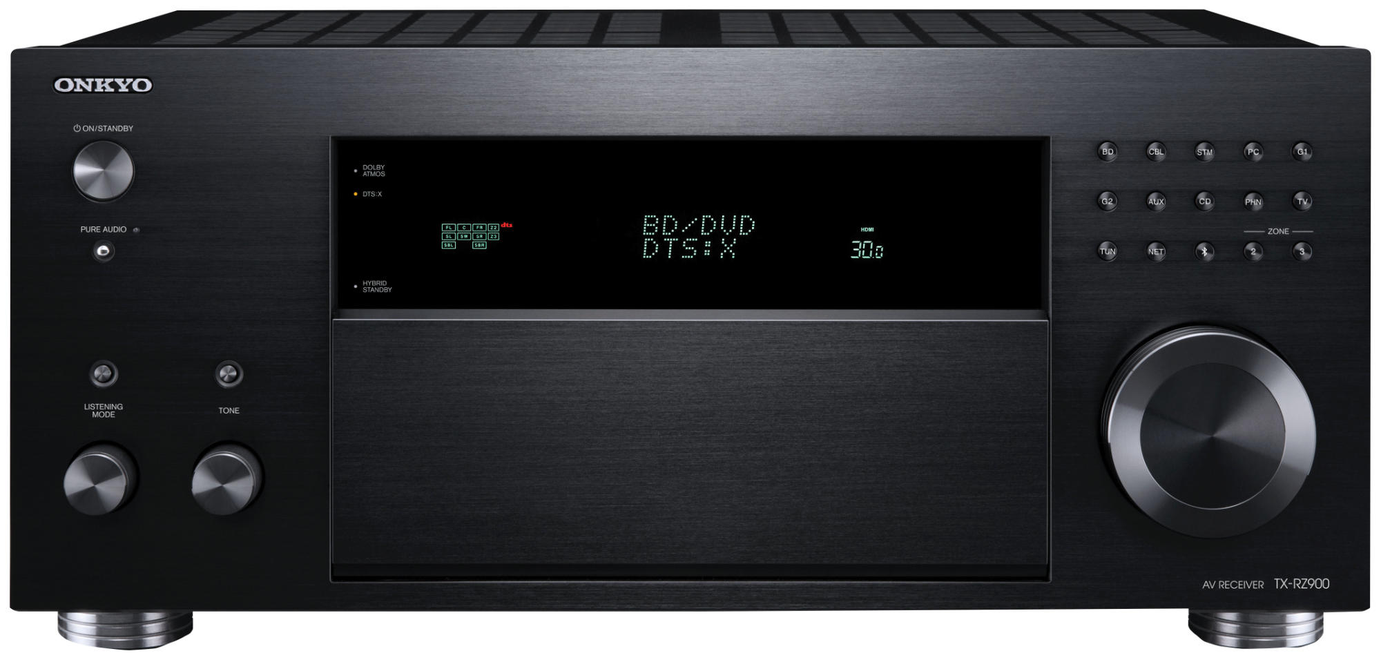 ONKYO TX-RZ900 (7.2 pro Kanäle, 200 AV-Receiver Kanal, Watt Schwarz)