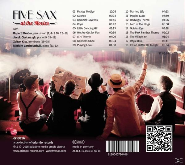 Five Sax - Five Sax At The Movies  - (CD)