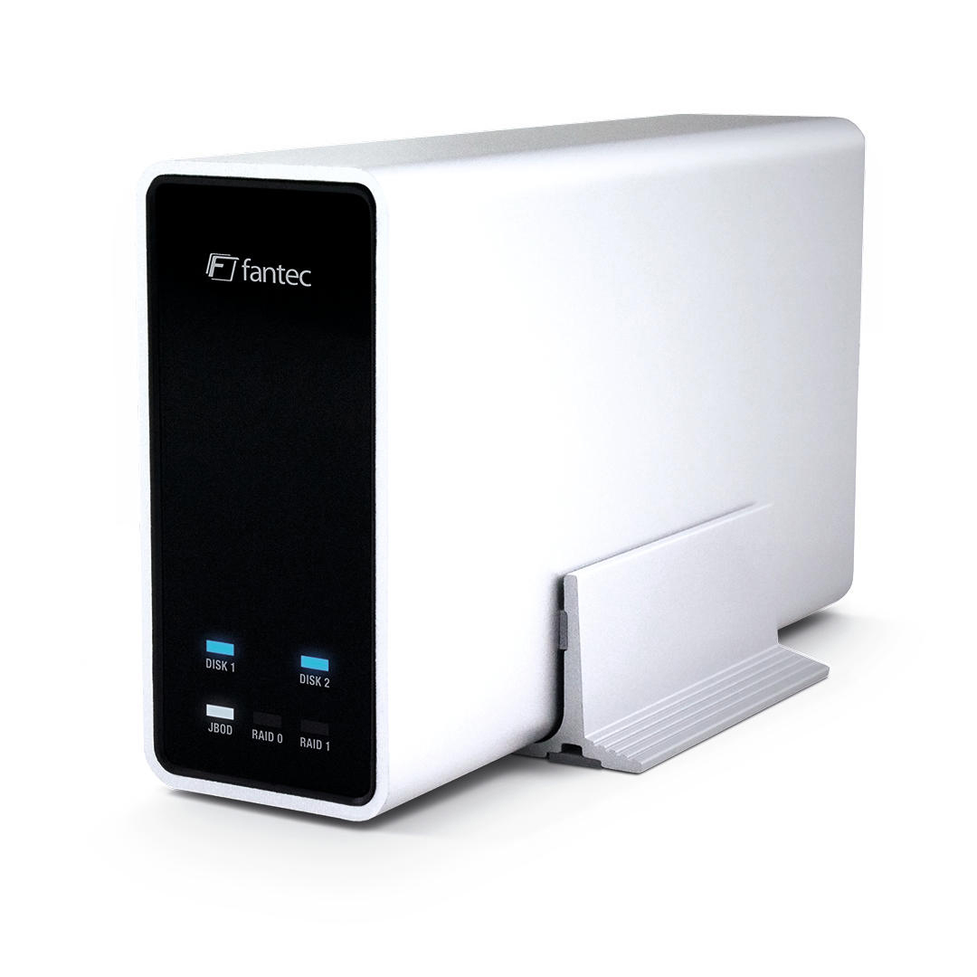 FANTEC 1786 MOBIRAID X2 6G + UASP, Silber