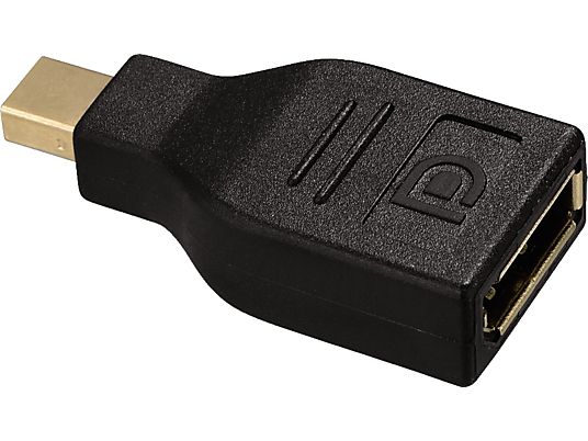 HAMA Adaptateur DisplayPort, fiche MiniDisplayPort - connecteur DisplayPort - Adaptateur (Noir)
