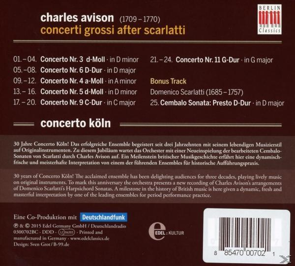 Concerto Köln - Concerti Grossi After Scarlatti  - (CD)