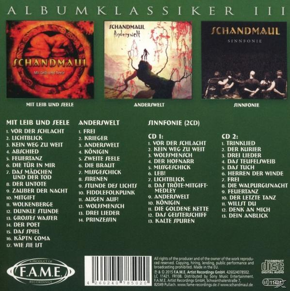 Schandmaul - Albumklassiker Iii  - (CD)