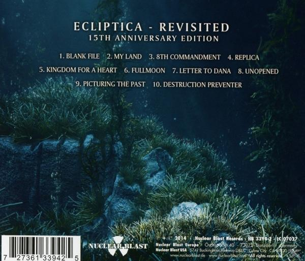CD-Rückseite mit Titelliste und einem dunkelgrünen, Unterwasser-Themenbild.
