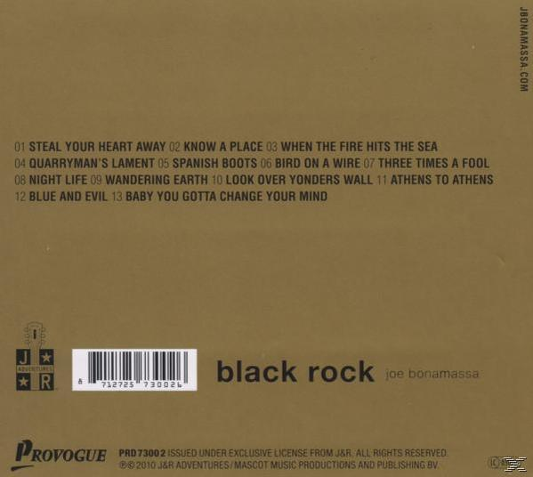 Album borító számlistával. Barna háttér 'black rock' szöveggel és vonalkóddal.