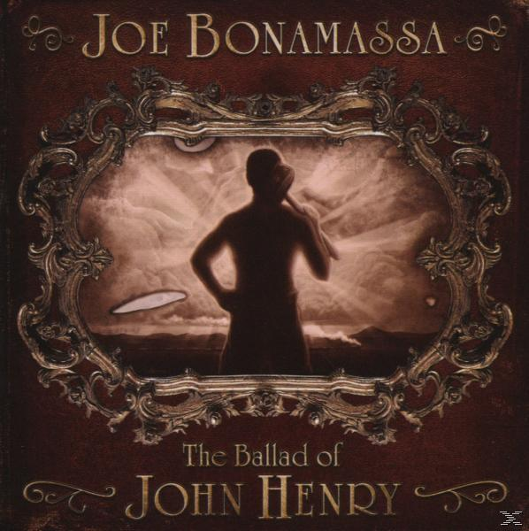 Album borító, egy férfi a középpontban, oválissal keretezve, cím: The Ballad of John Henry.