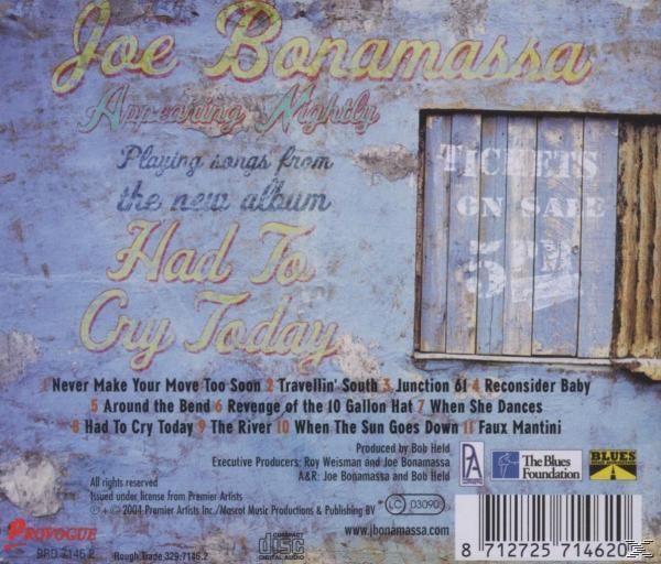 Albumcover mit Graffiti-Text. Trackliste angezeigt.