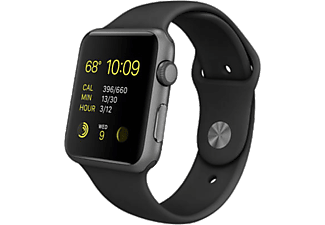 APPLE MJ3T2TU/A Watch 42 mm Uzay Grisi Alüminyum Kasa ve Siyah Spor Kordon