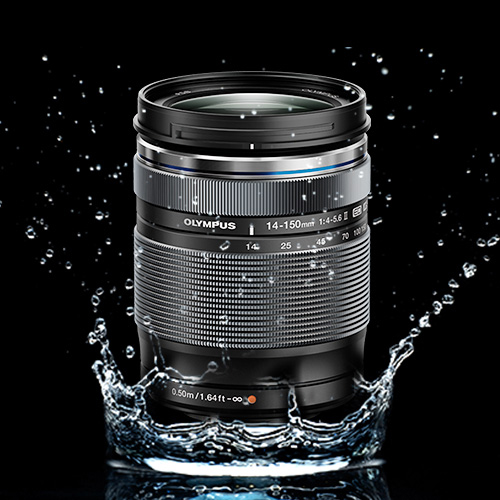 OLYMPUS OM-D E-M10 Mark II  Systemkamera mit Objektiv 14-150 mm, 7,6 cm Display Touchscreen, WLAN