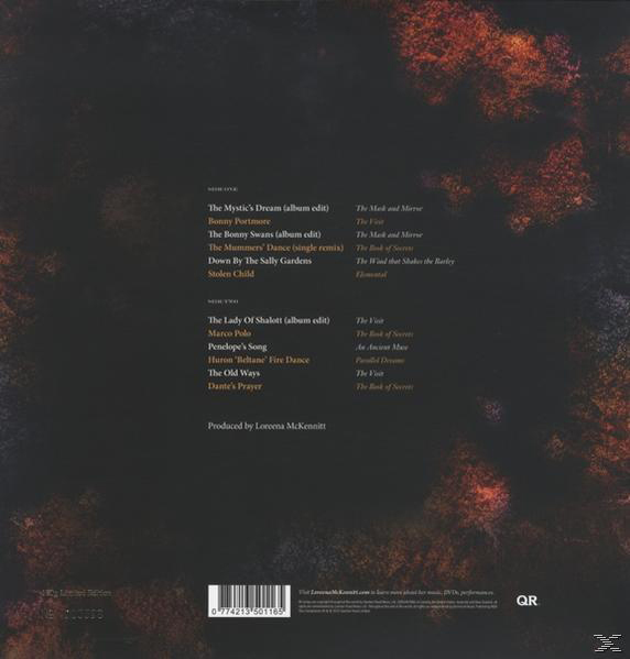 Albumcover mit dunklem Hintergrund. Text der Songs ist aufgelistet. Dunkelorange und braunes Farbschema.