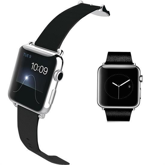 APPLE MJYM2TU/A Akıllı Saat 38 mm Paslanmaz Çelik Kasa Modern Tokalı Siyah Kordon (Large)