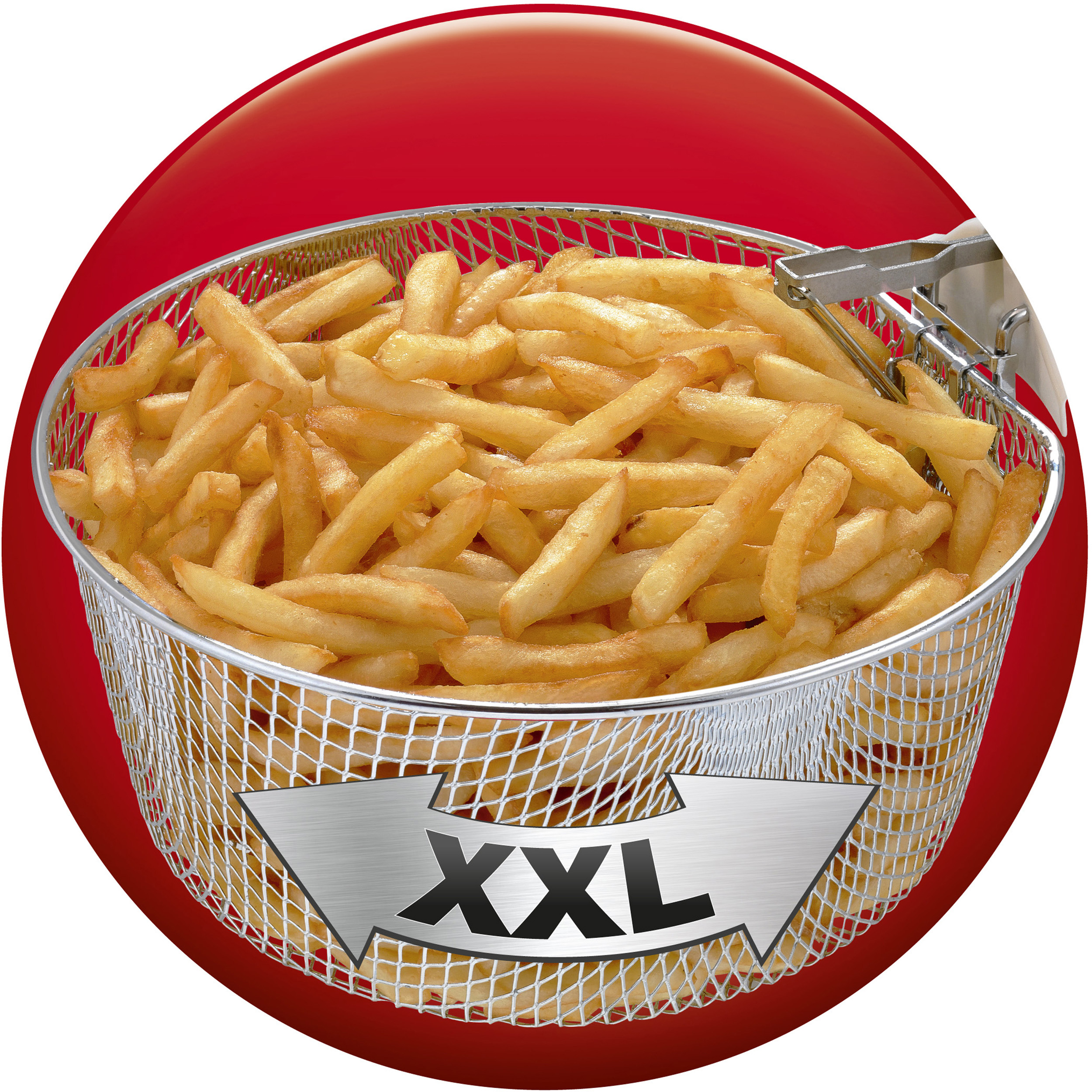 MOULINEX AM 4800 Fritteuse (2 kg, 2100 Watt, Edelstahl, Weiß)