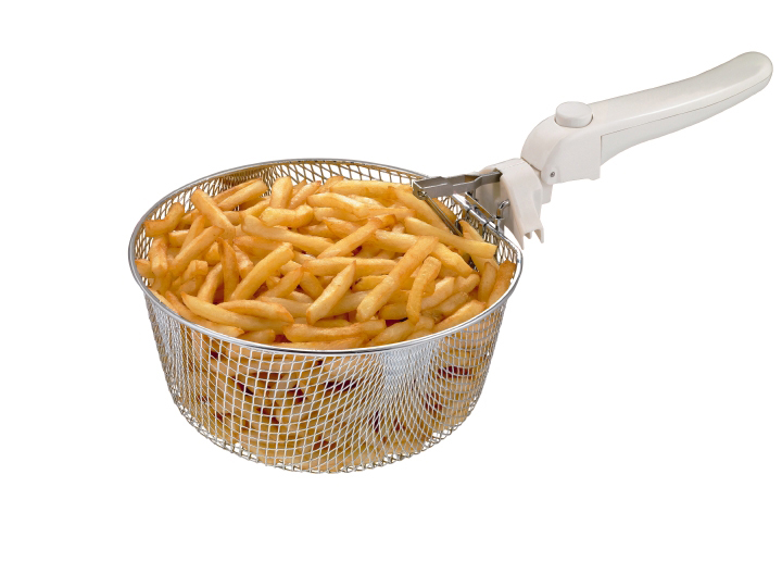 MOULINEX AM 4800 Fritteuse (2 kg, 2100 Watt, Edelstahl, Weiß)
