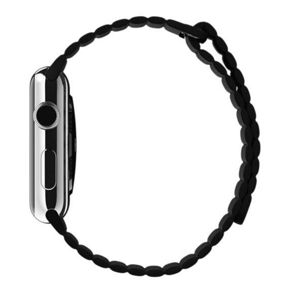 APPLE MJY52ZM/A 42 mm Siyah Deri Loop Orta Boy Kordon