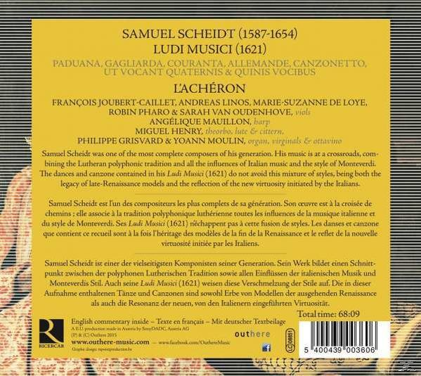 L'acheron - Ludi Musici (1621)  - (CD)