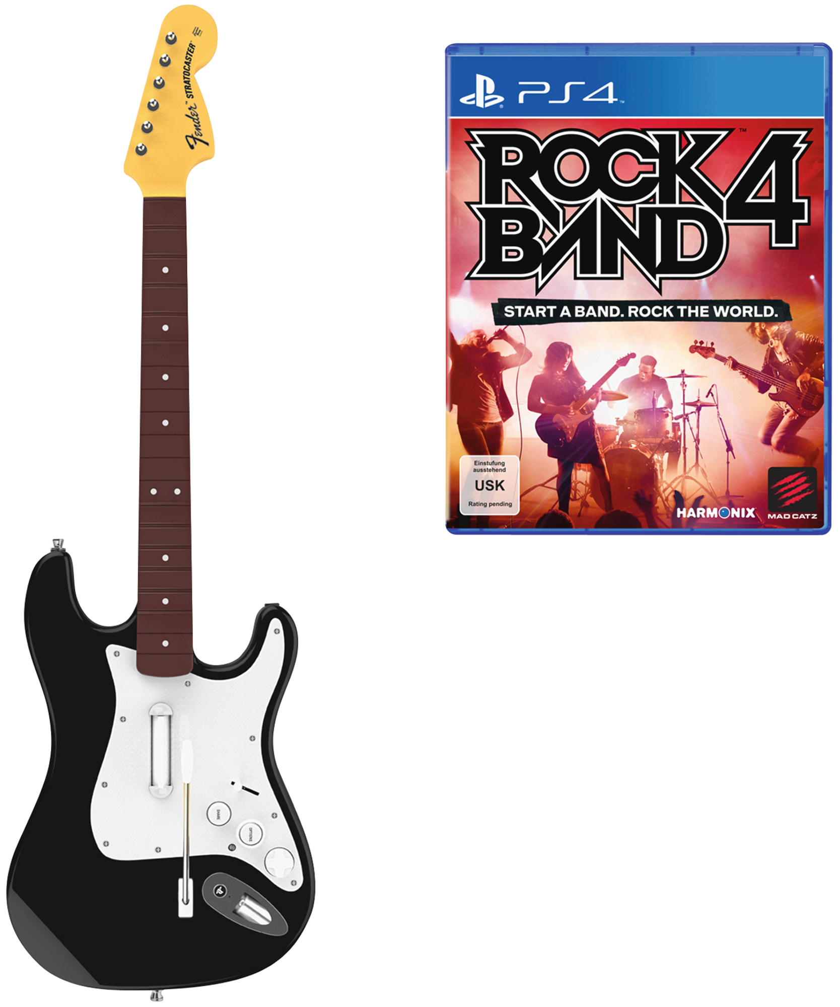 Rock Band 4 mit Wireless Fender Stratocaster - [PlayStation 4]