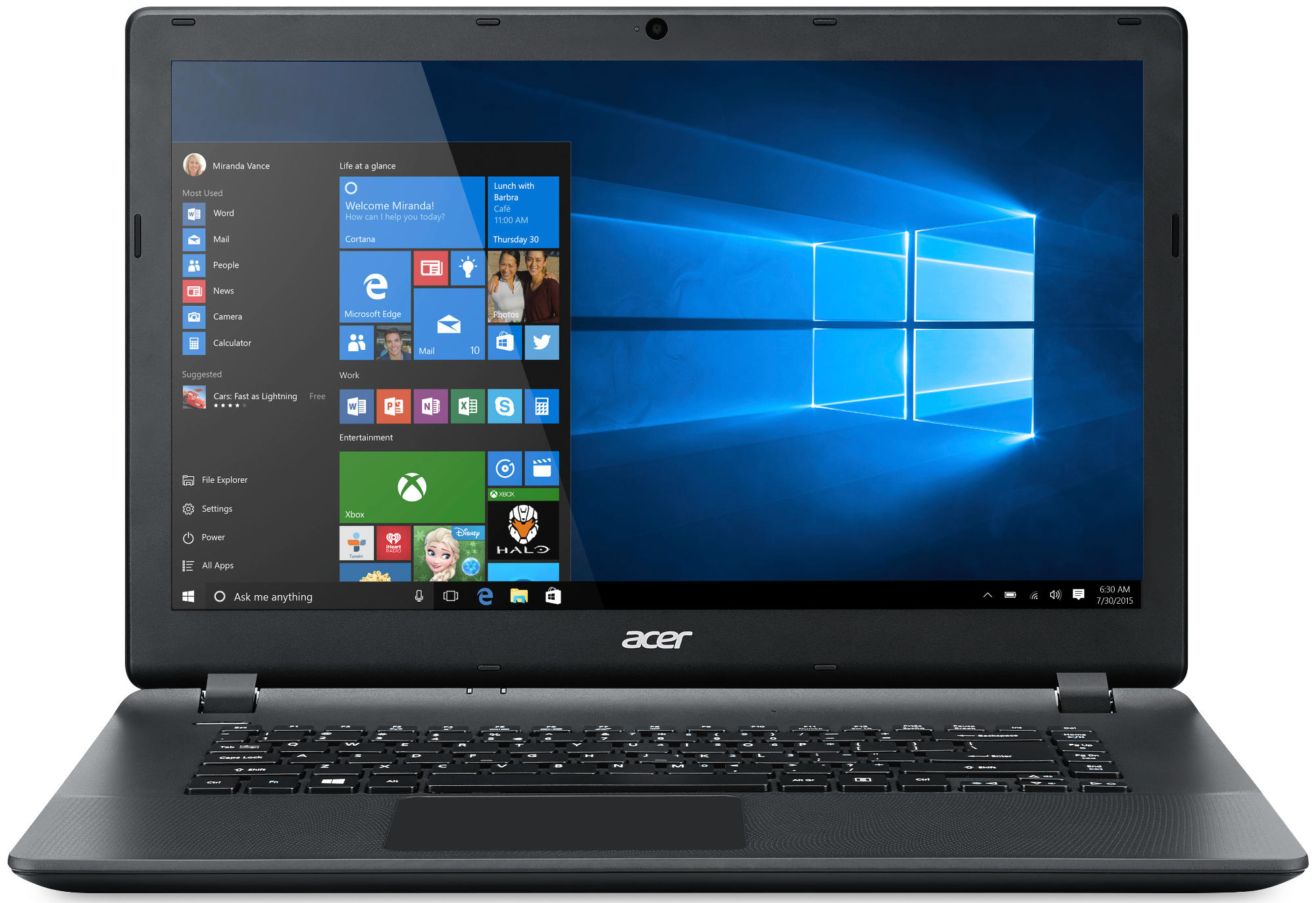 ACER Aspire ES1-521-80WP (NX.G2KEV.013) Notebook, 15,6 Zoll, AMD® Quad-Core Prozessor A8-6410, 4 GB, 1000 GB HDD