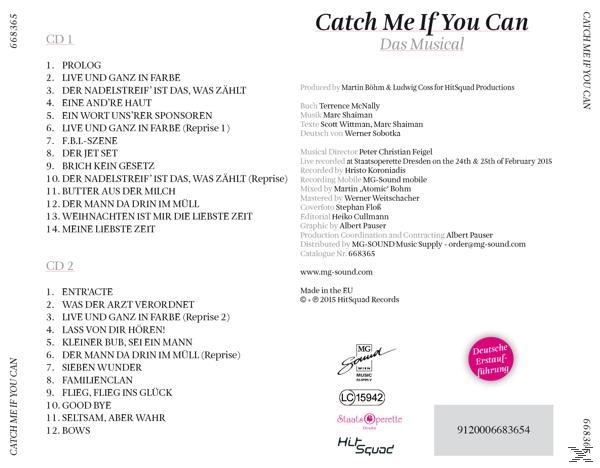 Original Cast Dresden - Catch Me Can (CD) If You 