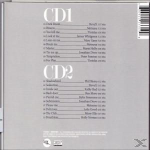 Album-Rückseite mit Titellisten und Künstlernamen. Text in Englisch. Enthält ein Graustufen-Design und einen Barcode.