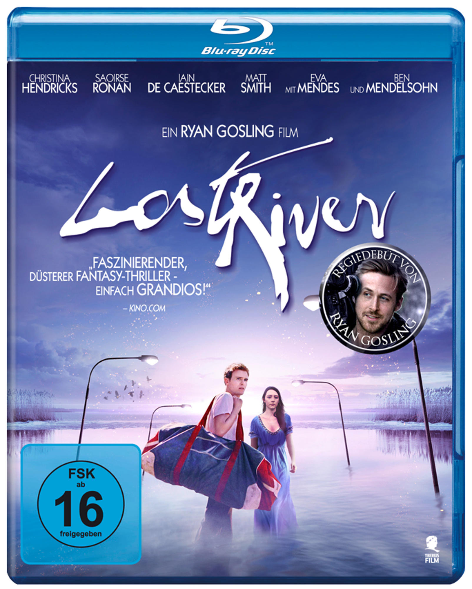 Blu-ray-Cover für den Film 'Lost River' mit Ryan Gosling und Schauspielern.