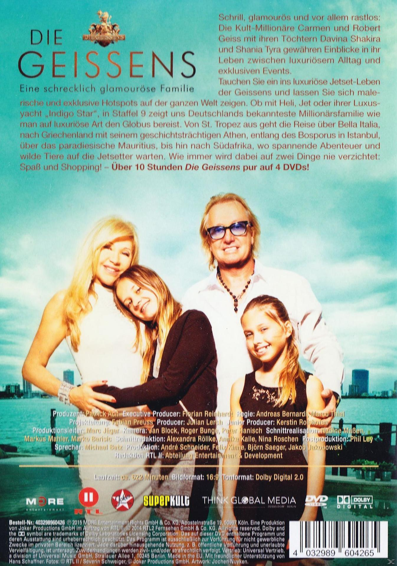 DVD-Cover mit einer Familie. Text auf Deutsch, mit Bildern der Familie und Text über die Show.