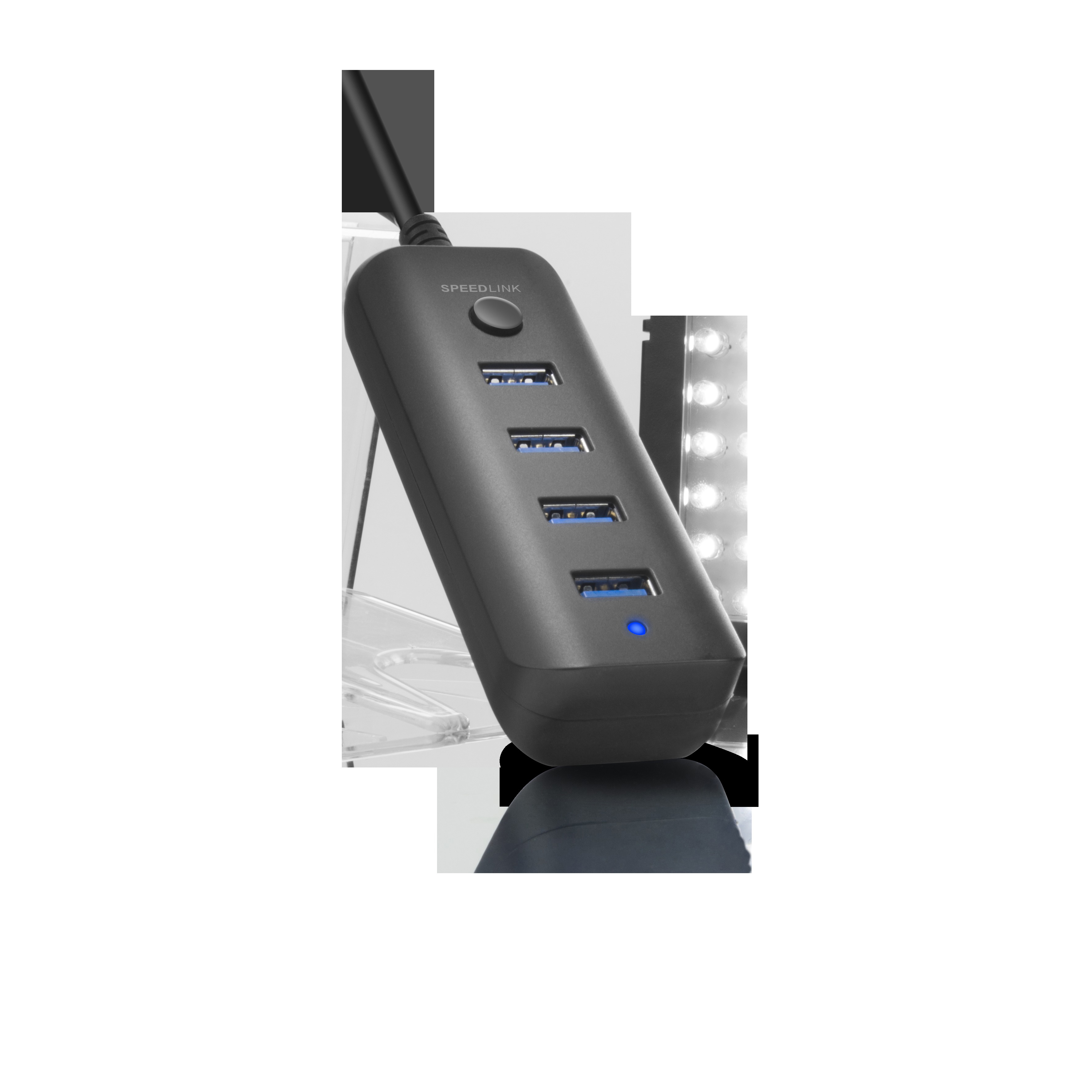 - SPEEDLINK USB USB Port Schwarz Hub, für PC, Hub 4 FORAX