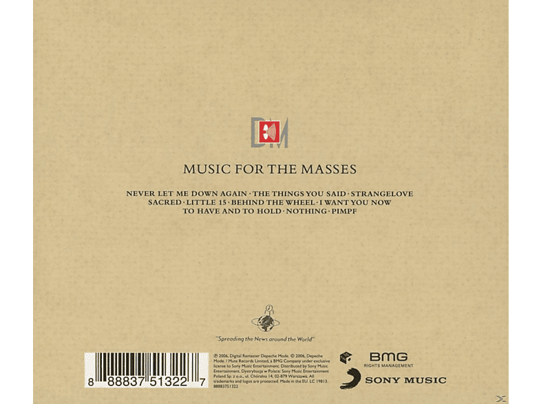 Thumbnail - Depeche Mode - Music For The Masses (CD)