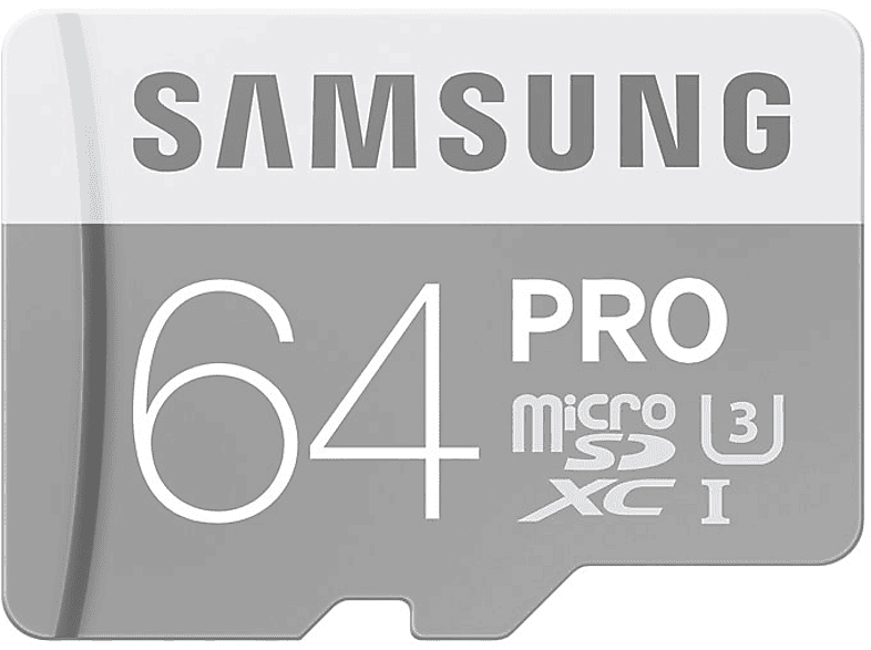 SAMSUNG Geheugenkaart microSDXC PRO U3 64 GB (MB-MG64EA//EU)