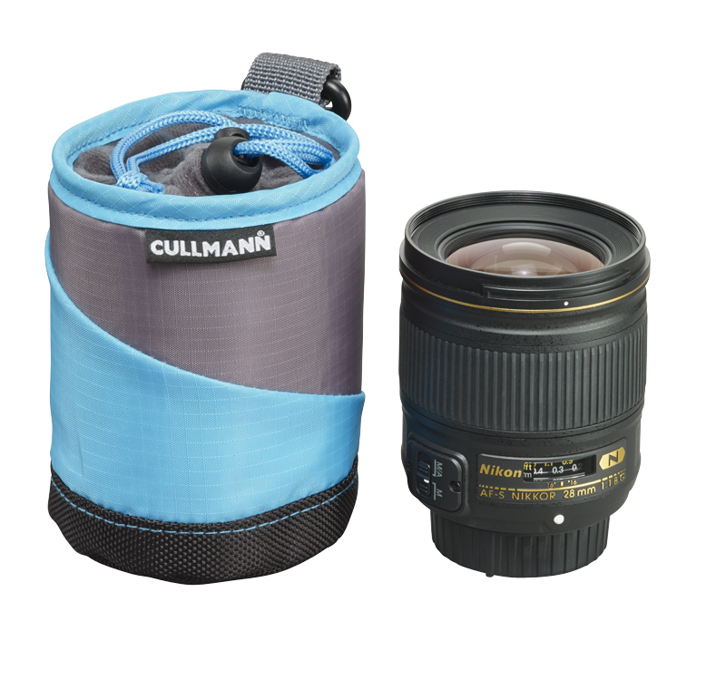 CULLMANN 98632 Lens Container S Objektivtasche, Cyan/Grau