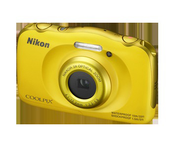 NIKON Coolpix S33  Kompaktkamera Gelb, 3x opt. Zoom, TFT-LCD